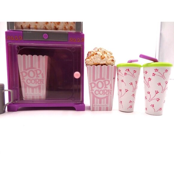 American Girl Doll Truly Me Popcorn Machine Set Lights Popping Sound with Access - Picture 5 of 16